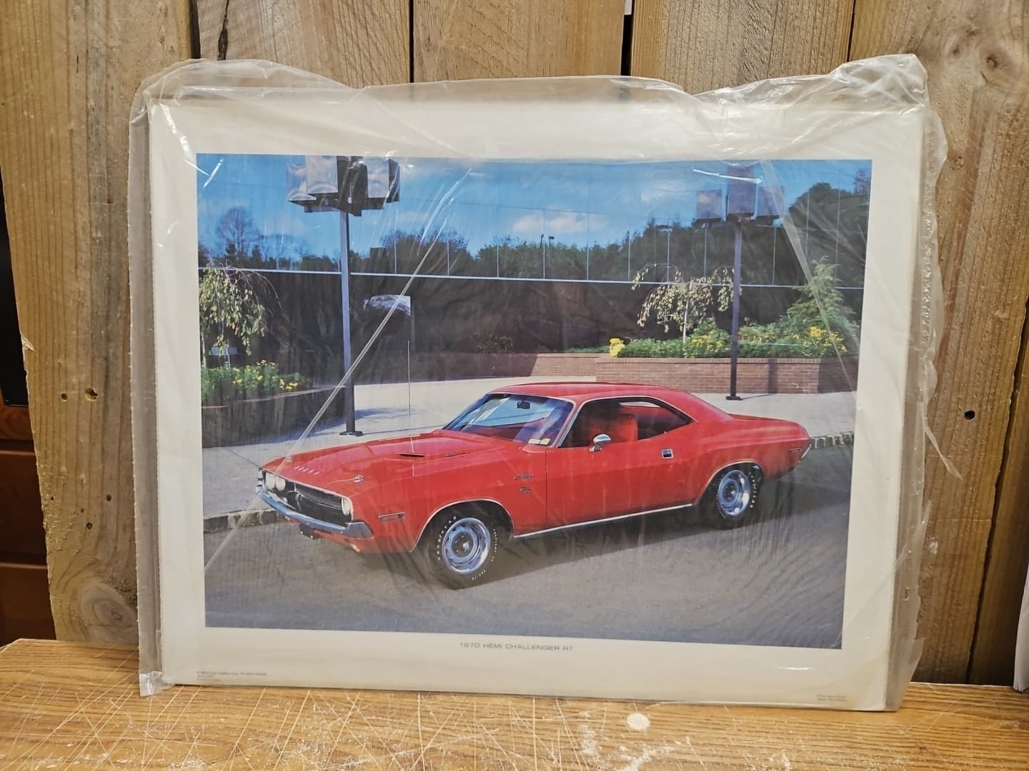 1970 Hemi Challenger RT Poster Print VTG Power Graphics NOS 20”x16” Rare HTF!!!