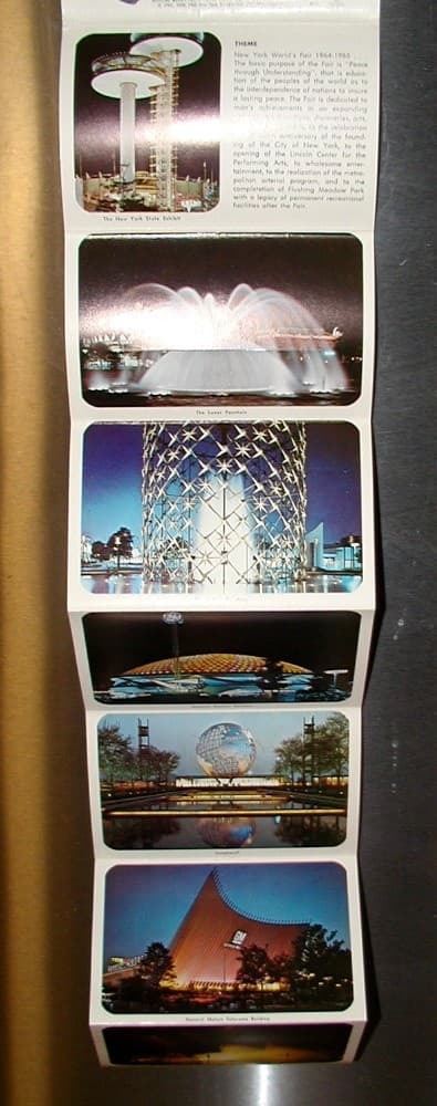 1964 New York  Worlds  Fair Flash  Cards 24 Card Set Mint & 14 Night Views  Mint 2