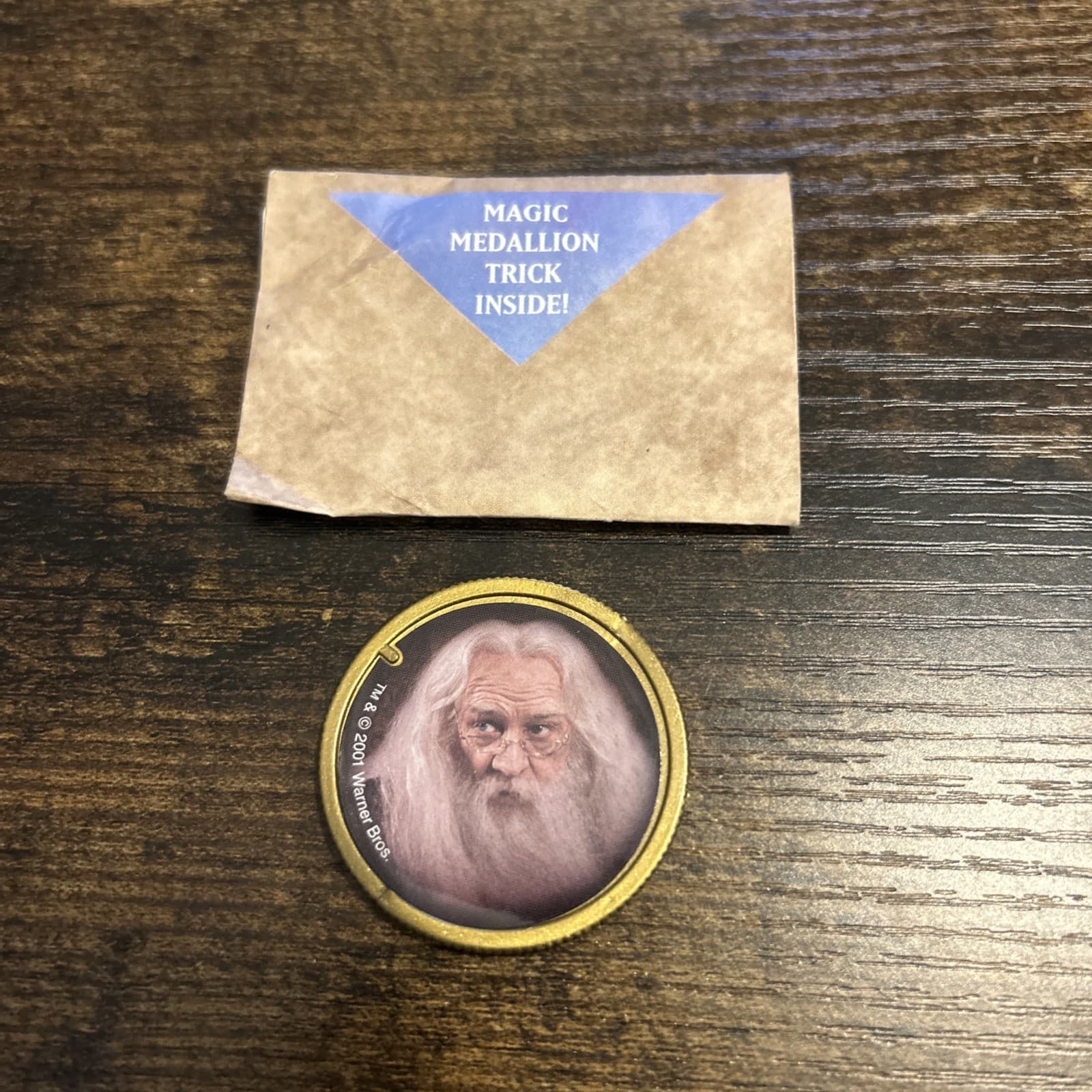 Limited Edition 2001 Harry Potter Magic Medallion Coin HP Dumbledoor