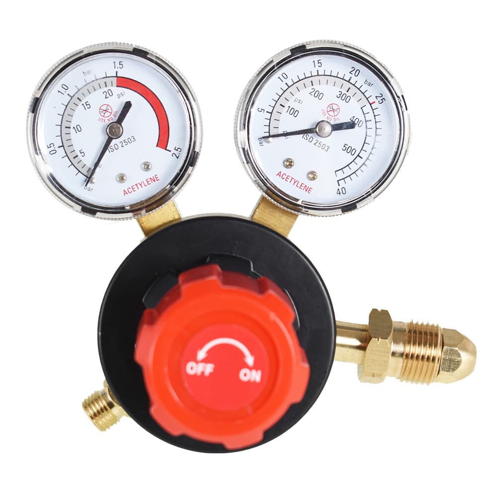Dual Welding Gas Gauges, Oxygen (CGA-540) and Acetylene (CGA-510) Regulators 4