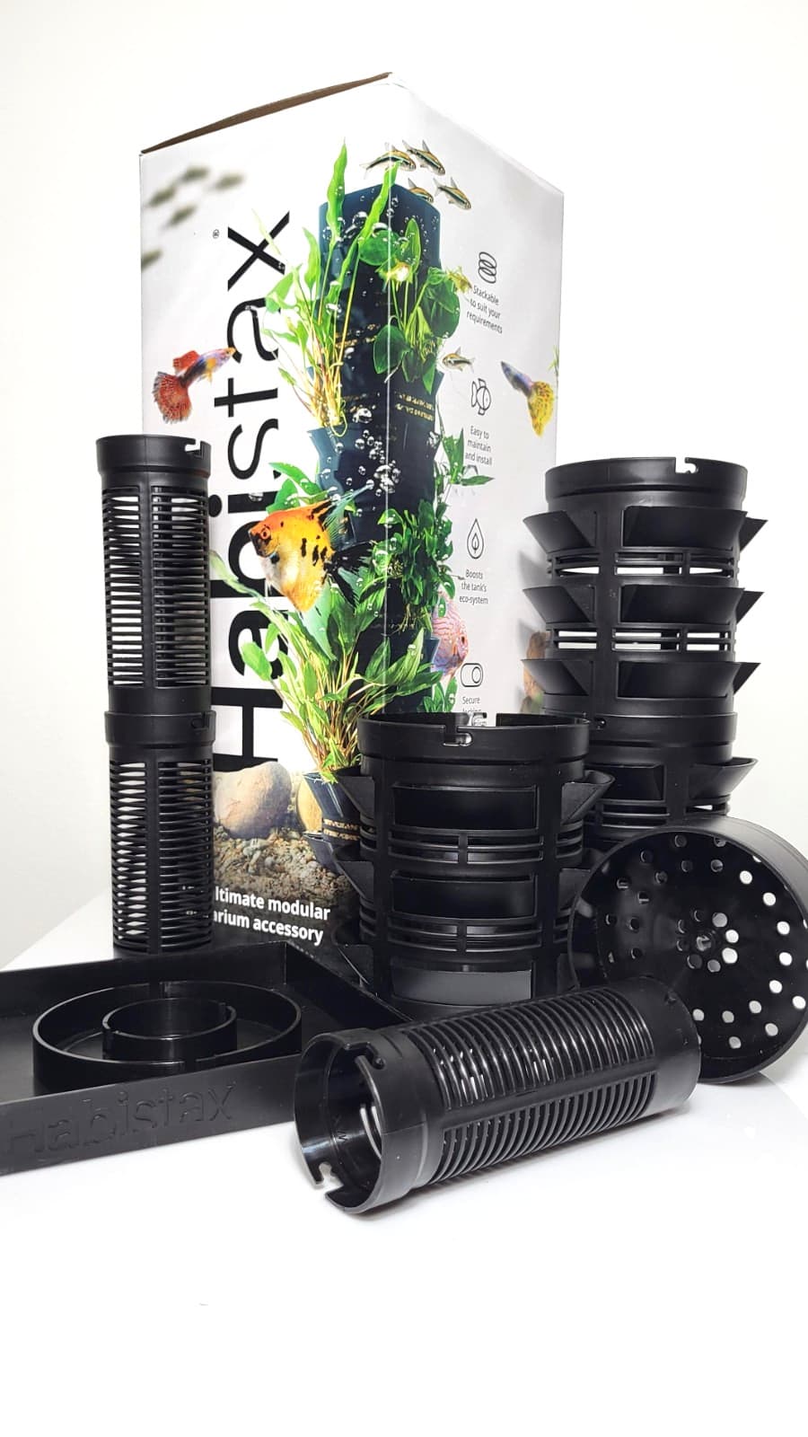 Habistax - Single - Aquarium Planter – Stackable Hardscape For Aquarium Plants 4