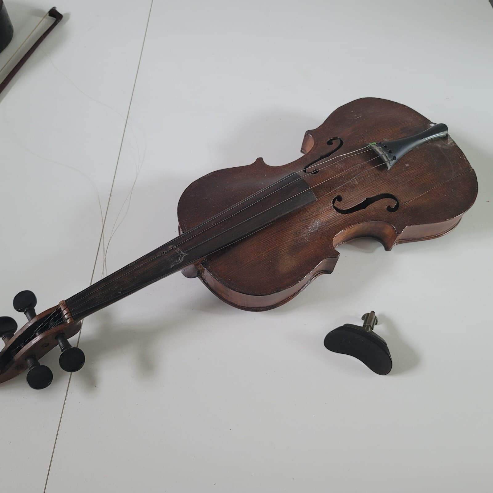 Antique Ole Bull Violin with Wood Case 6