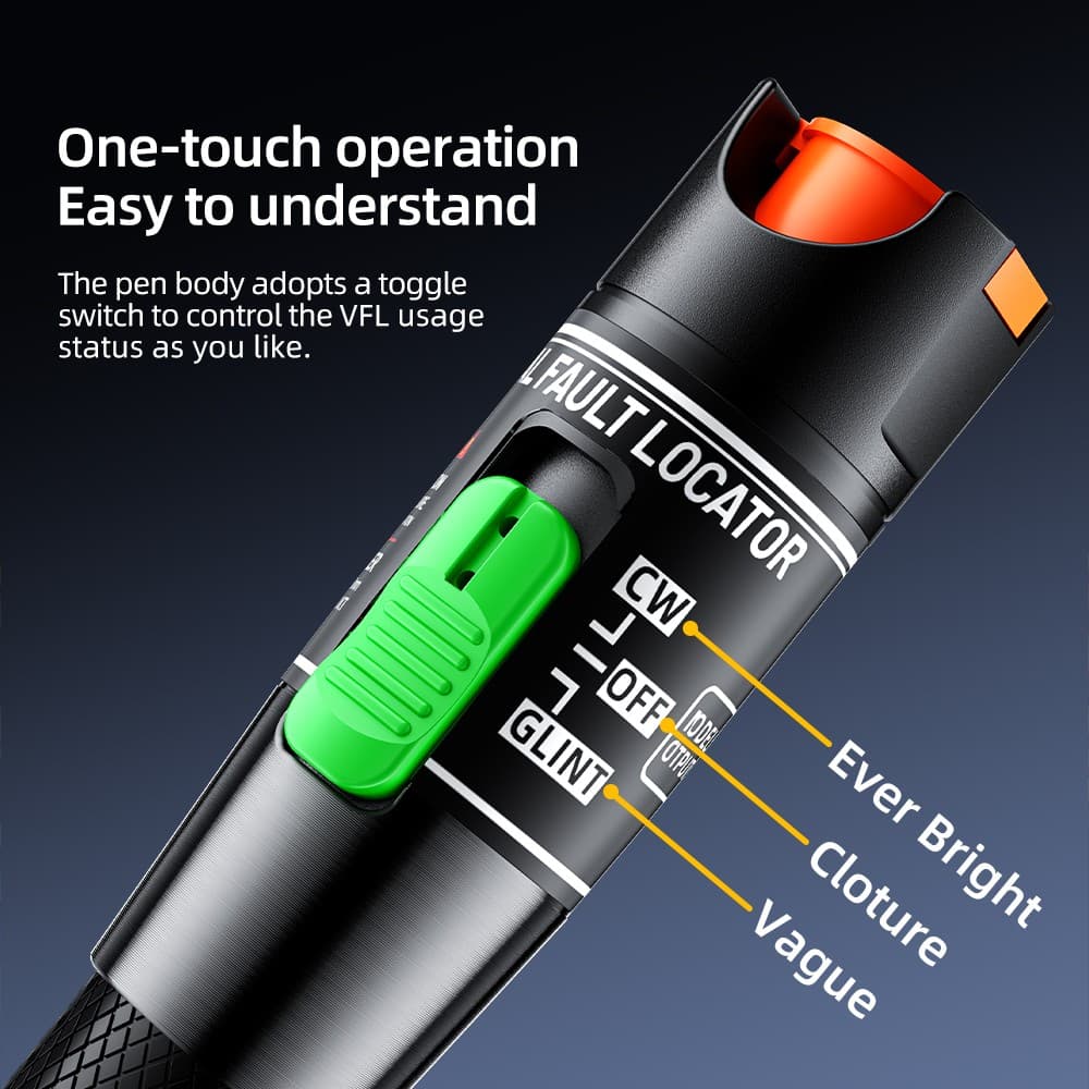 30KM/VFL 30KM Visual Fault Locator Fiber Optic tester Fault Testing Laser pen 3