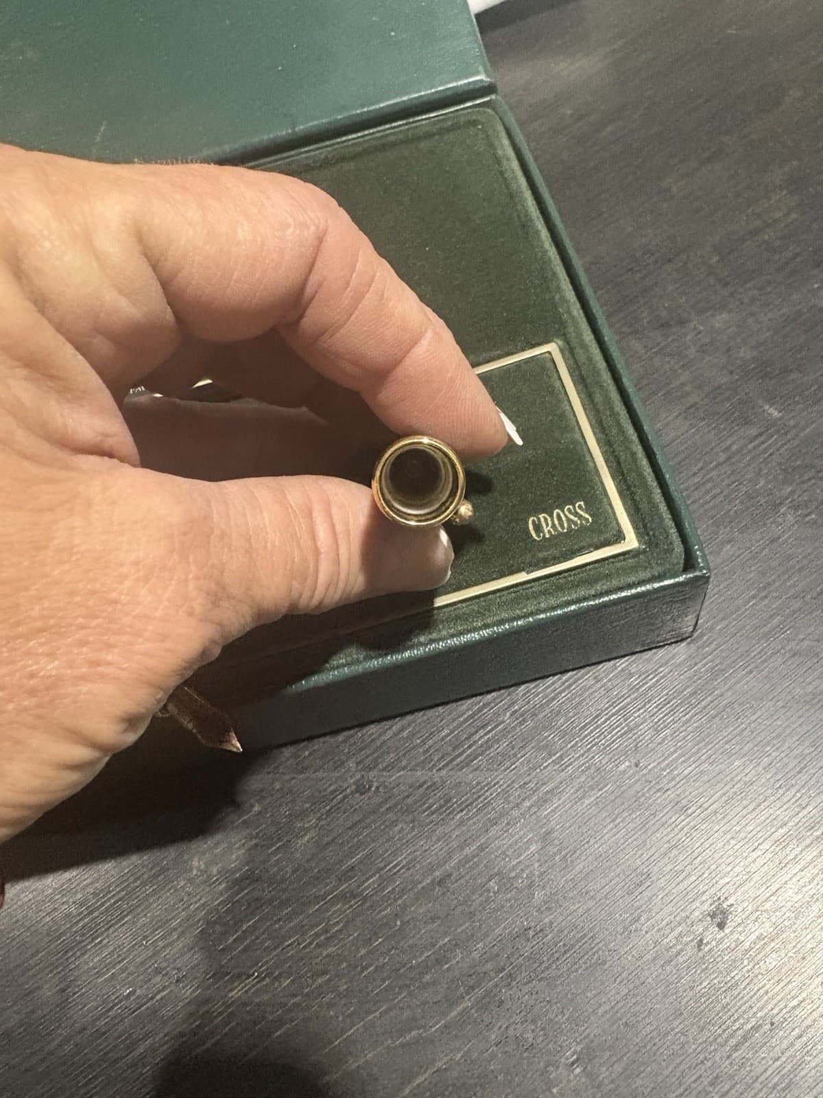 Cross Jade Caligraphy Pen Jade 18Kt Gold Fine  Pt New In Box Very Rare Beauty 6