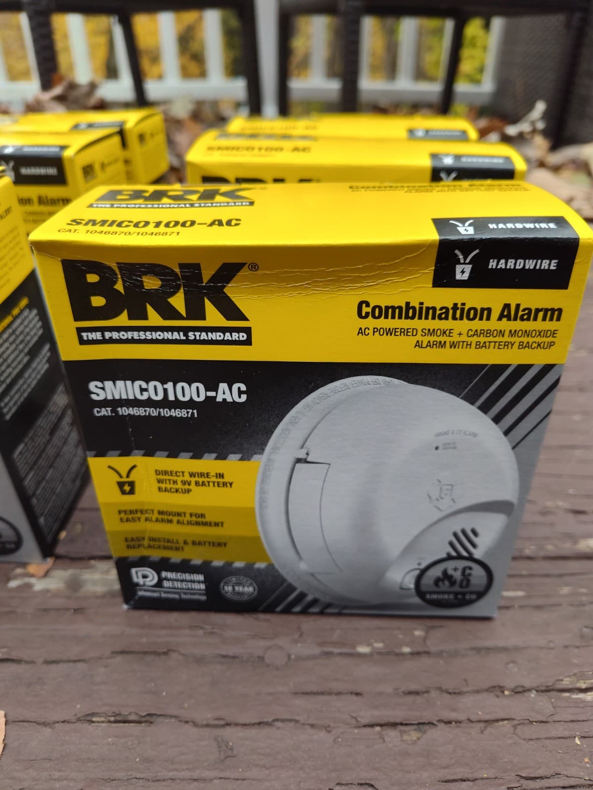 6 Pack - First Alert BRK SMICO100-AC  Smoke & Carbon Monoxide Alarms 3