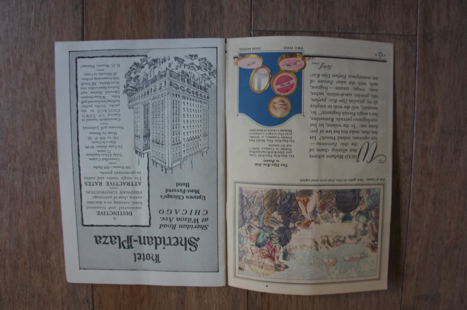 Antique 1924 THE SELWYN THEATRE Program Duncan Sisters TOPSY AND EVA Chicago Ads 2