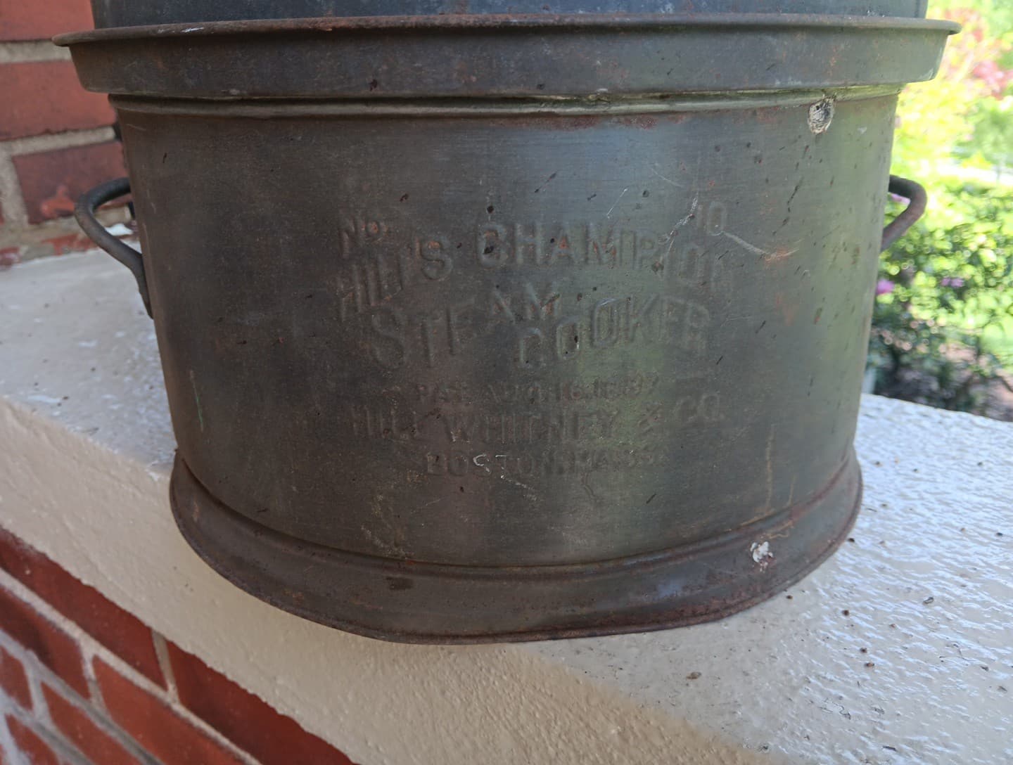 VINTAGE HILL'S CHAMPION STEAM COOKER POT SET HILL WHITNEY & CO OLD COOKWARE 6