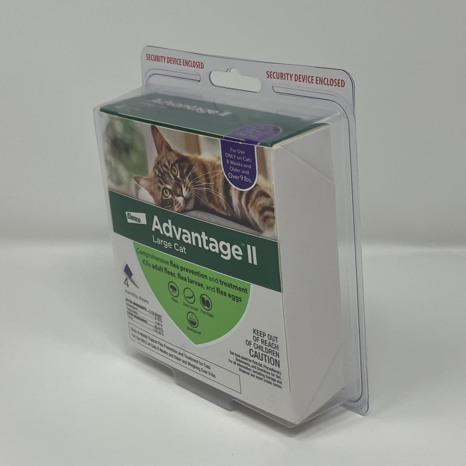 Advantage II for Cats over 9 lbs - 4 Pack - US EPA APPROVED - 2