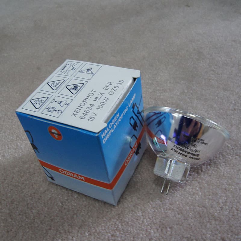 OSRAM Halogen Lamp 64634 HLX EFR 15V150W GZ6.35 Gastroscope Microscope Lamp Bulb