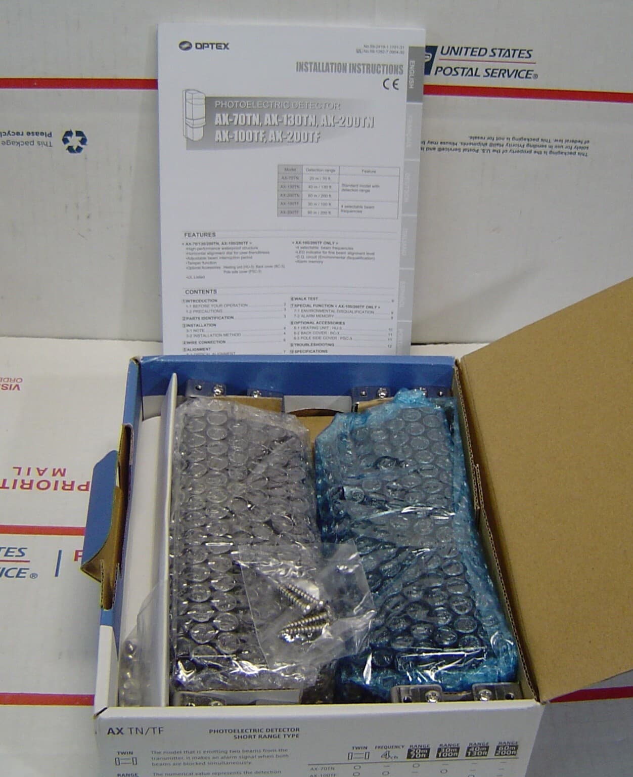 Optex Dual Beam Photoelectric Motion Detector Model AX-200TN(C) 4