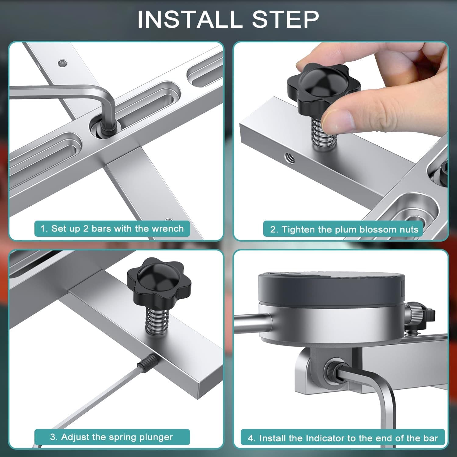 HDLNKAK Table Saw Digital Dial Indicator Gauge, for Aligning and Calibrating Wor 6