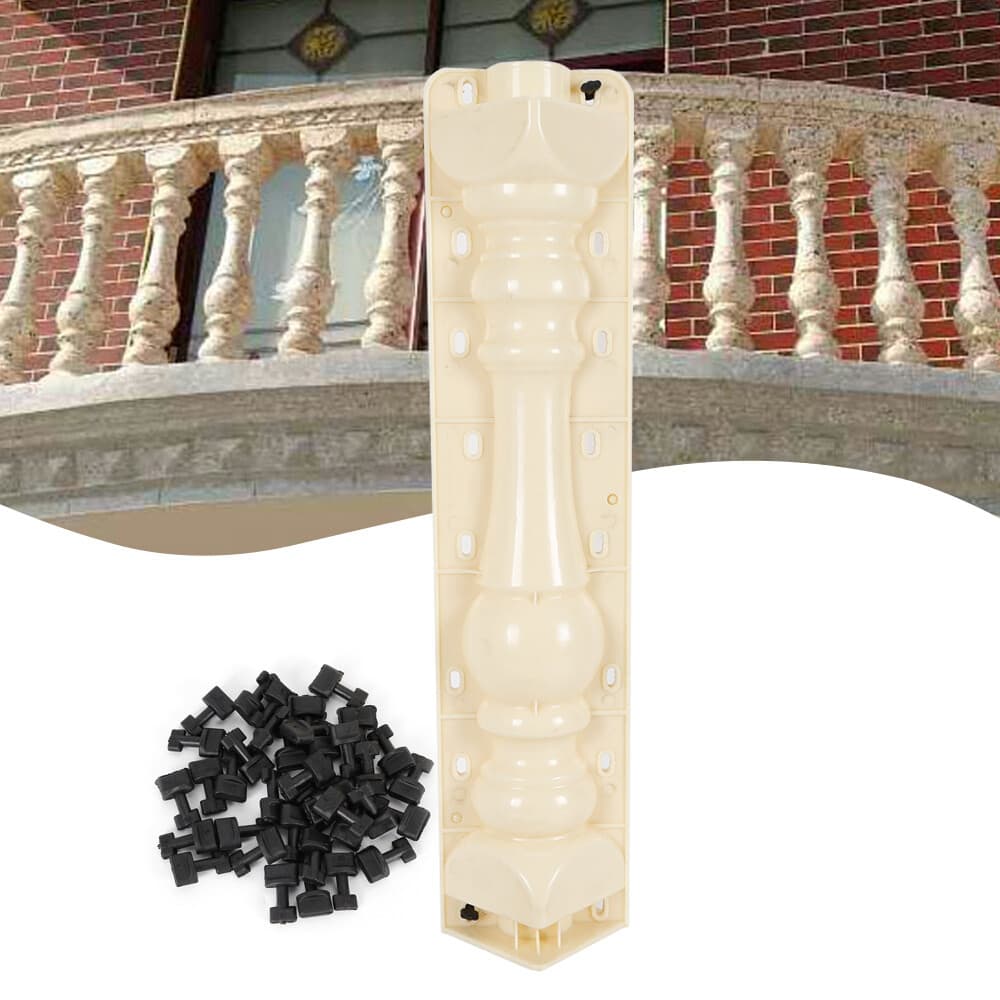 Roman Column Garden Concrete Mold Set for Elegant Pathway Creation 4