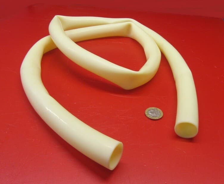 Latex Rubber Tubing Shore A35 Amber 1.00" OD x 7/8" ID x 1/16" Wall x 5' Length 2