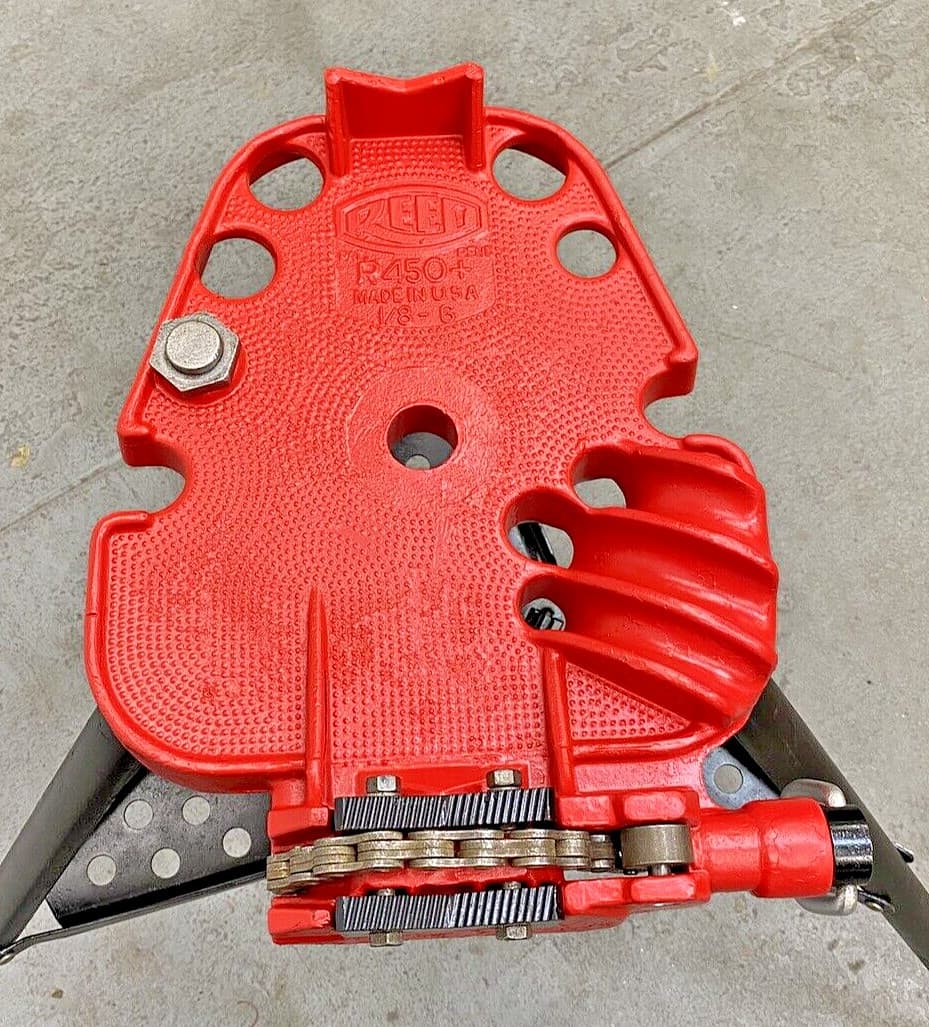 Reed Tool 02306 R450+ Tristand Portable Chain Vise 1/8" To 6” USA 4