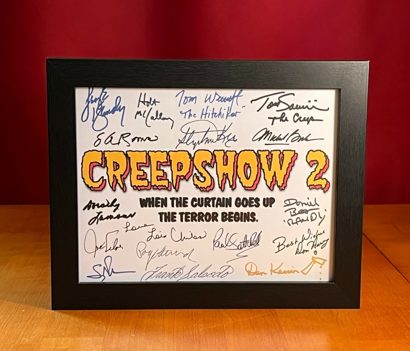 Creepshow 2 Title Card Cast-Signed- 8.5 x 11- Autograph Reprints 3