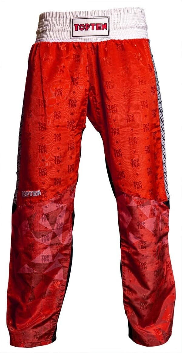 TOP TEN SPORT KARATE KICKBOXING ULTRALIGHT PRISM RED  Uniform Gi MMA TKD Martial 5