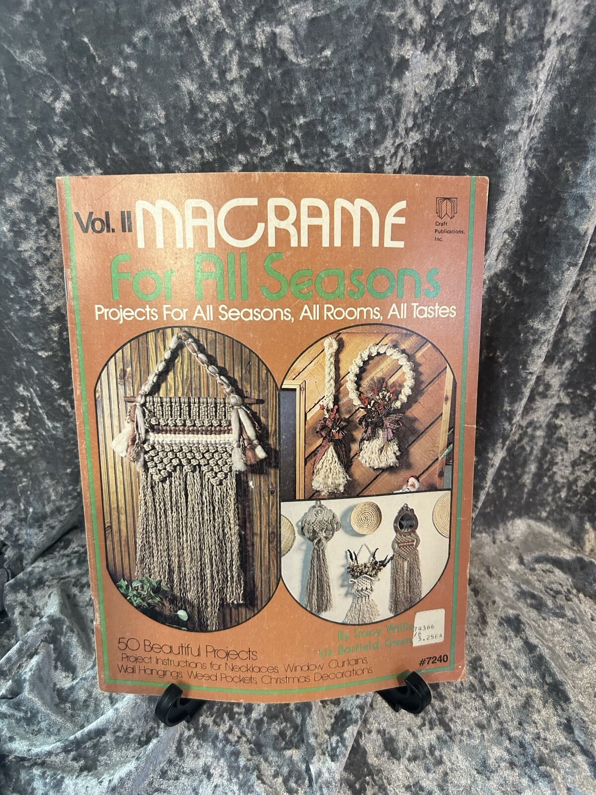 MACRAME FOR ALL SEASONS BOOK Volume I and II 7111 7240 w FREE Macrame Elegance 4