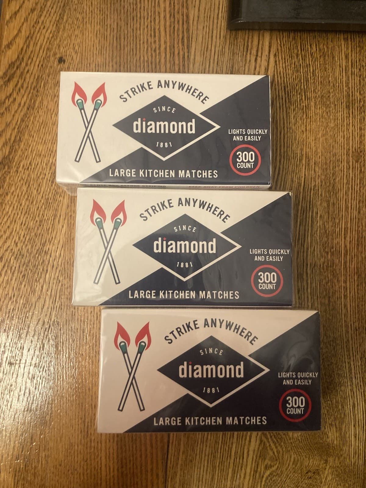 (3 boxes) (300 per box)Vintage Diamond Strike Anywhere Matches 2