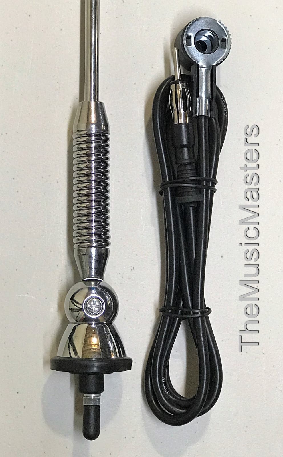 Spring Loaded Stainless Steel Ball Base Universal Antenna Car Audio Stereo Radio 2