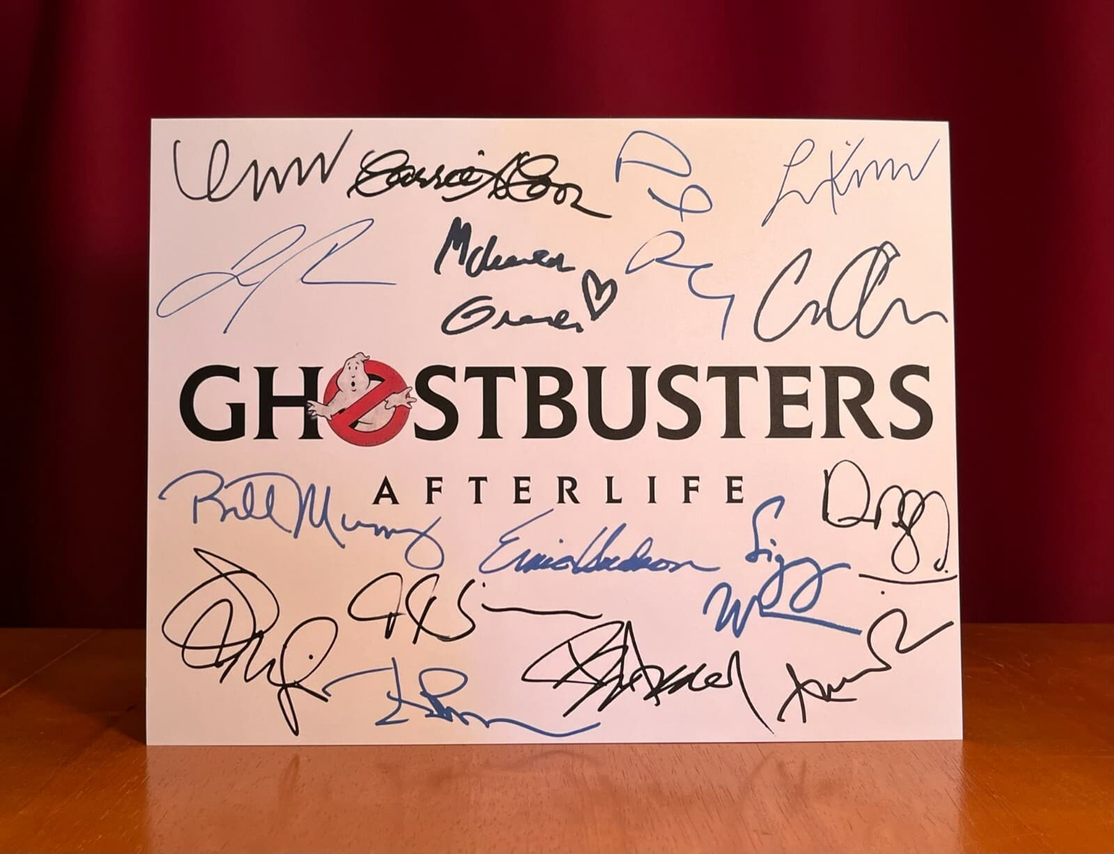 Ghostbusters: Afterlife Title Card Cast-Signed- 8.5x11- Autograph Reprints 3