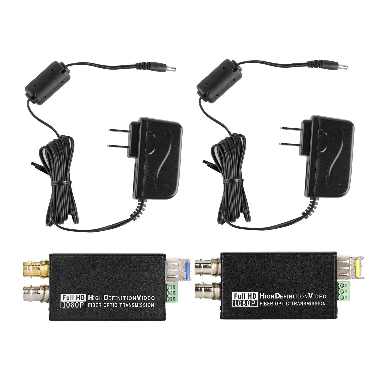 2 Set 3G SDI Extender LC Fiber Optics Converter RS485 Data Transmitter Receiver 5