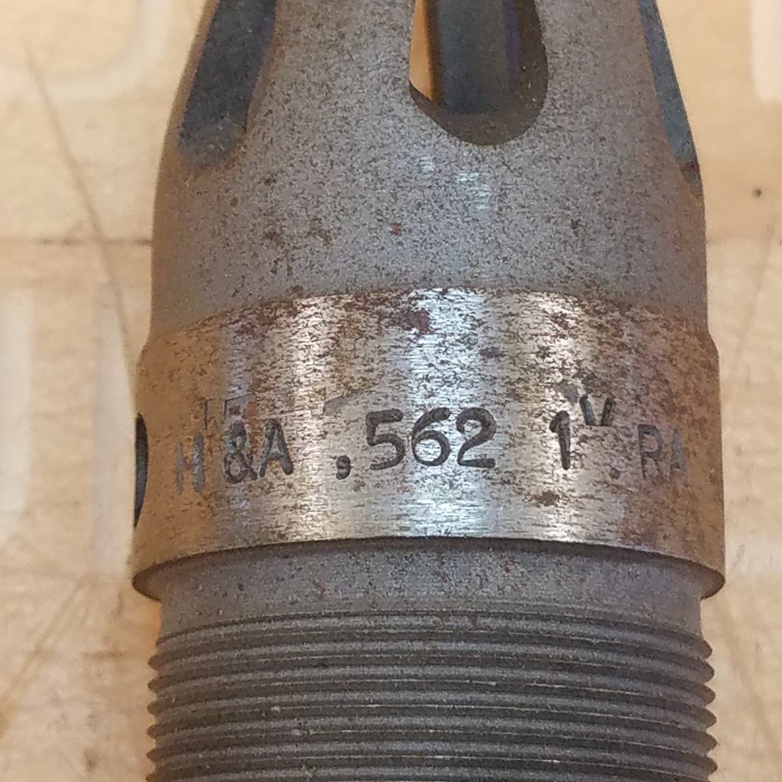 H&A 0.562, 9/16", 1" RA Fitted Collet Chuck - USED 2