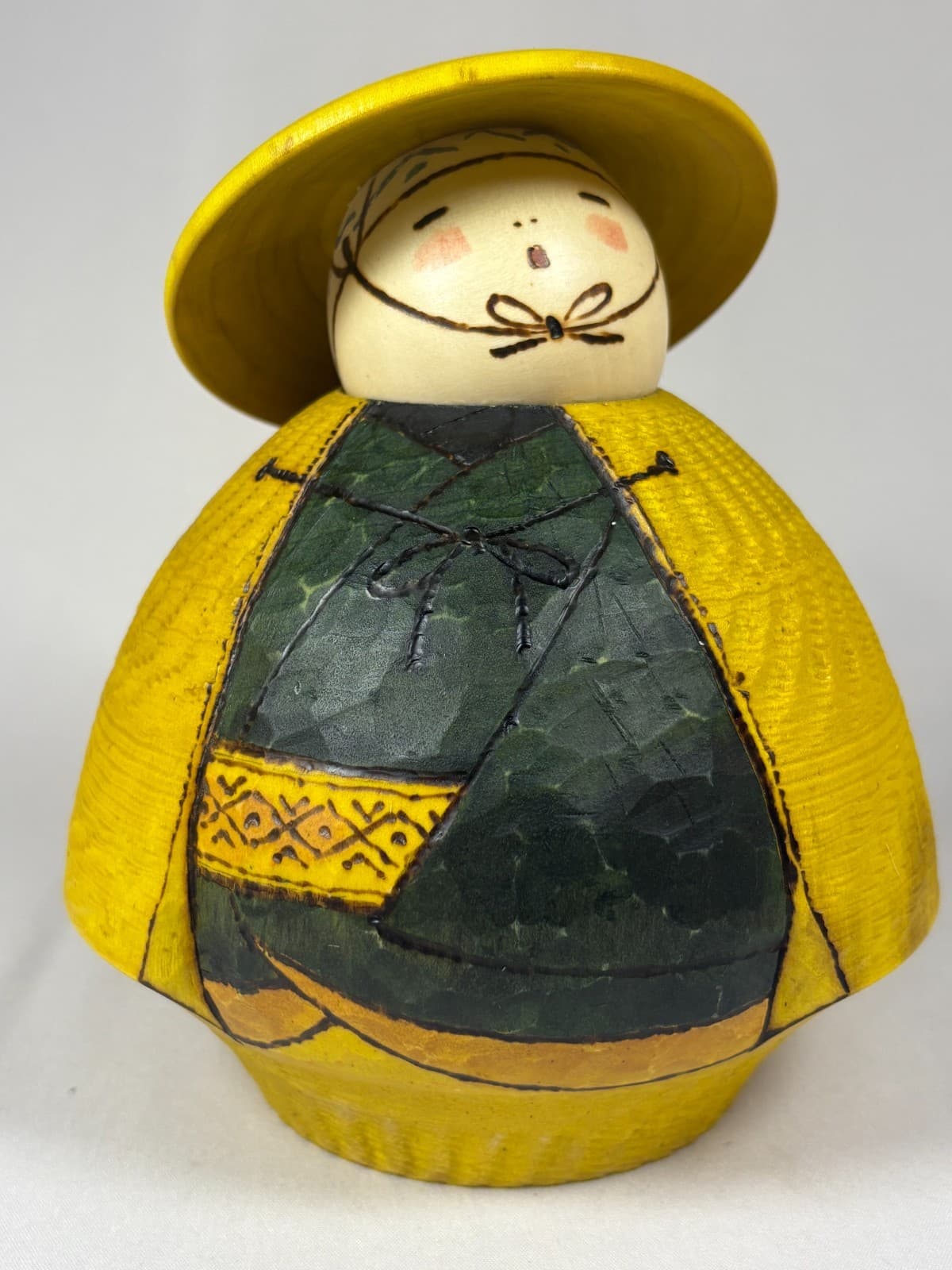 Japanese Creative Kokeshi Doll Ikusan-ga by Sansaku Sekiguchi 16cm 6.3in k88 4