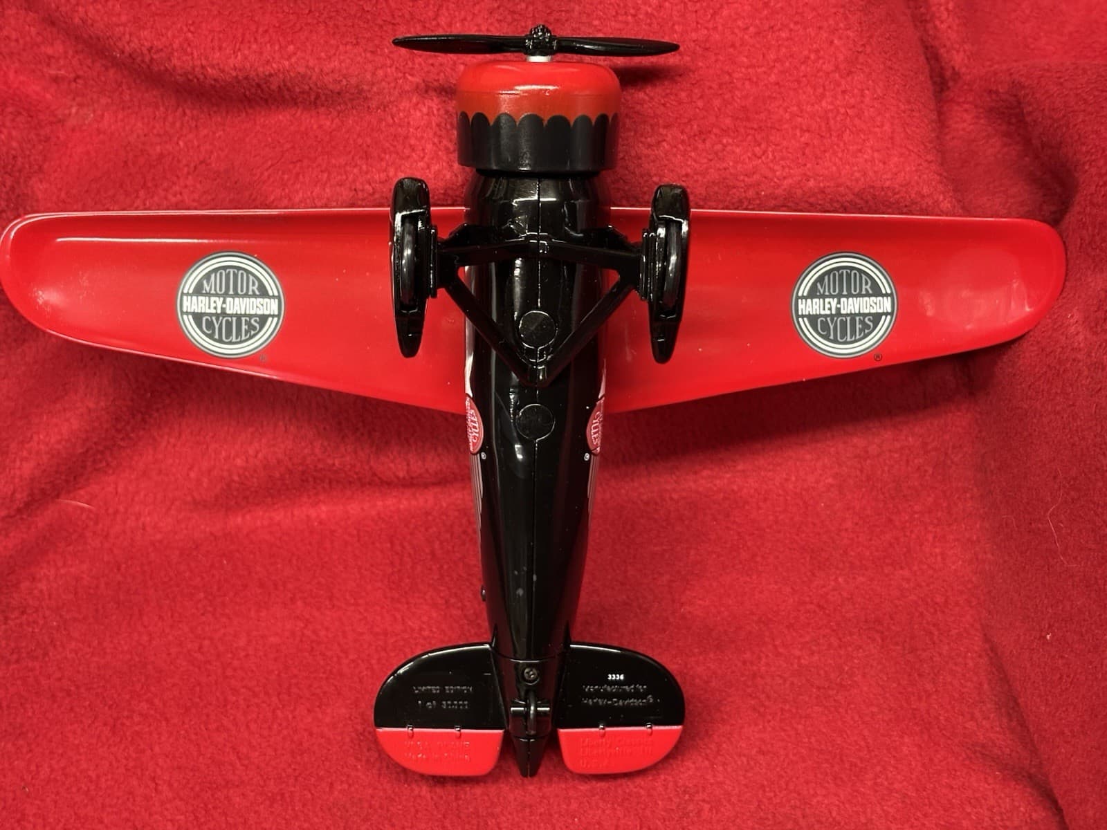 Harley Davidson Lockheed Vega 5B Highwing Airplane Coin Bank Diecast Model 4