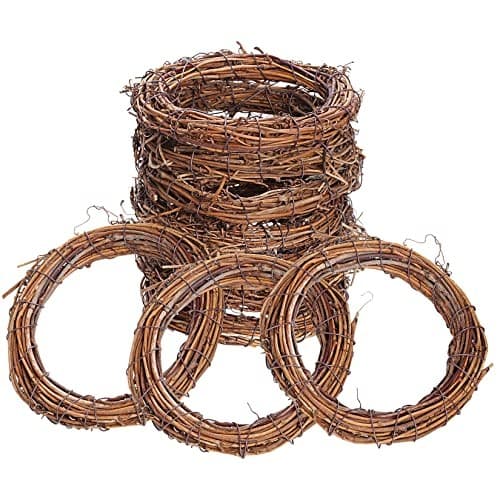 Grapevine Wreath Set,  10 Pieces Natural Vine Branch Wreath Christmas DIY  3
