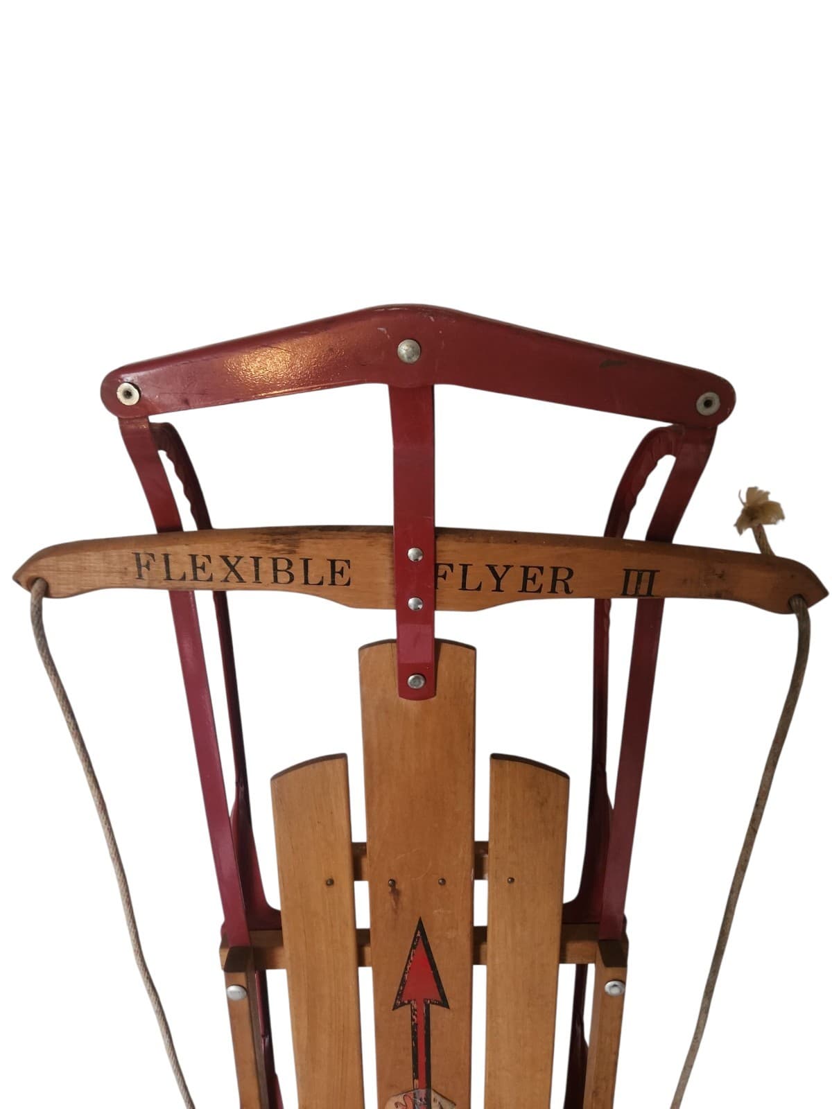 Vintage Flexible Flyer III Wooden Snow Sled – Classic Winter Collectible 2