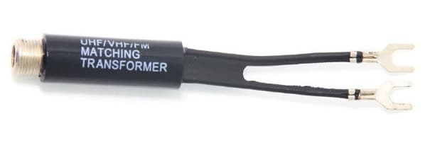 1 X Brand New UHF VHF FM TV COAX MATCHING TRANSFORMER 75 TO 300 OHM twin lead  2