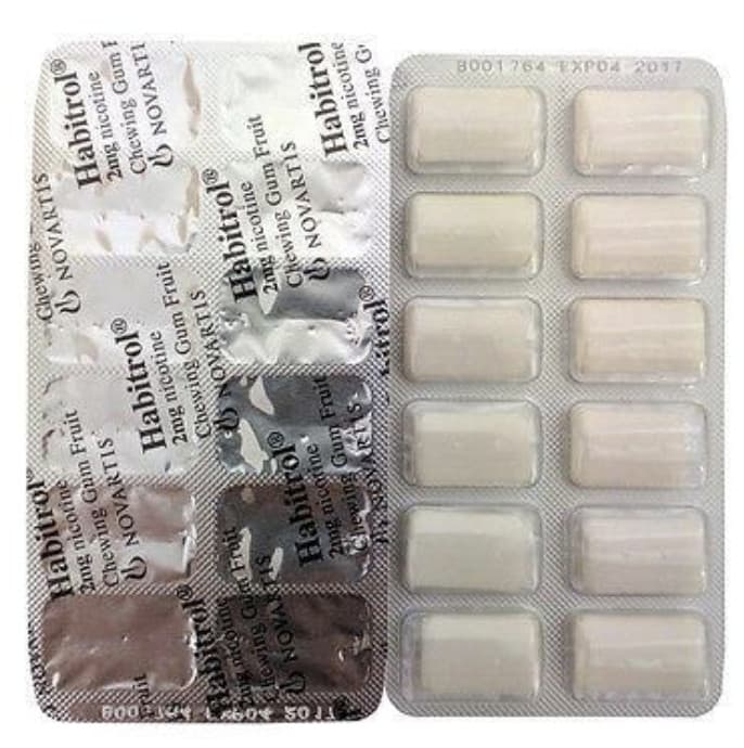 Habitrol Nicotine Gum 2mg FRUIT 816 pieces 4 New BULK Box Size - QUIT Smoking 3