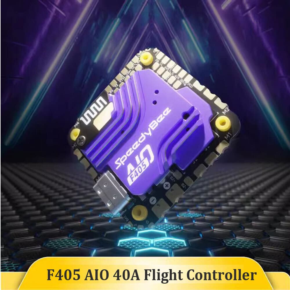 SpeedyBee F405 AIO 40A Bluejay 25.5x25.5mm Flight Controller for RC FPV Drone 6