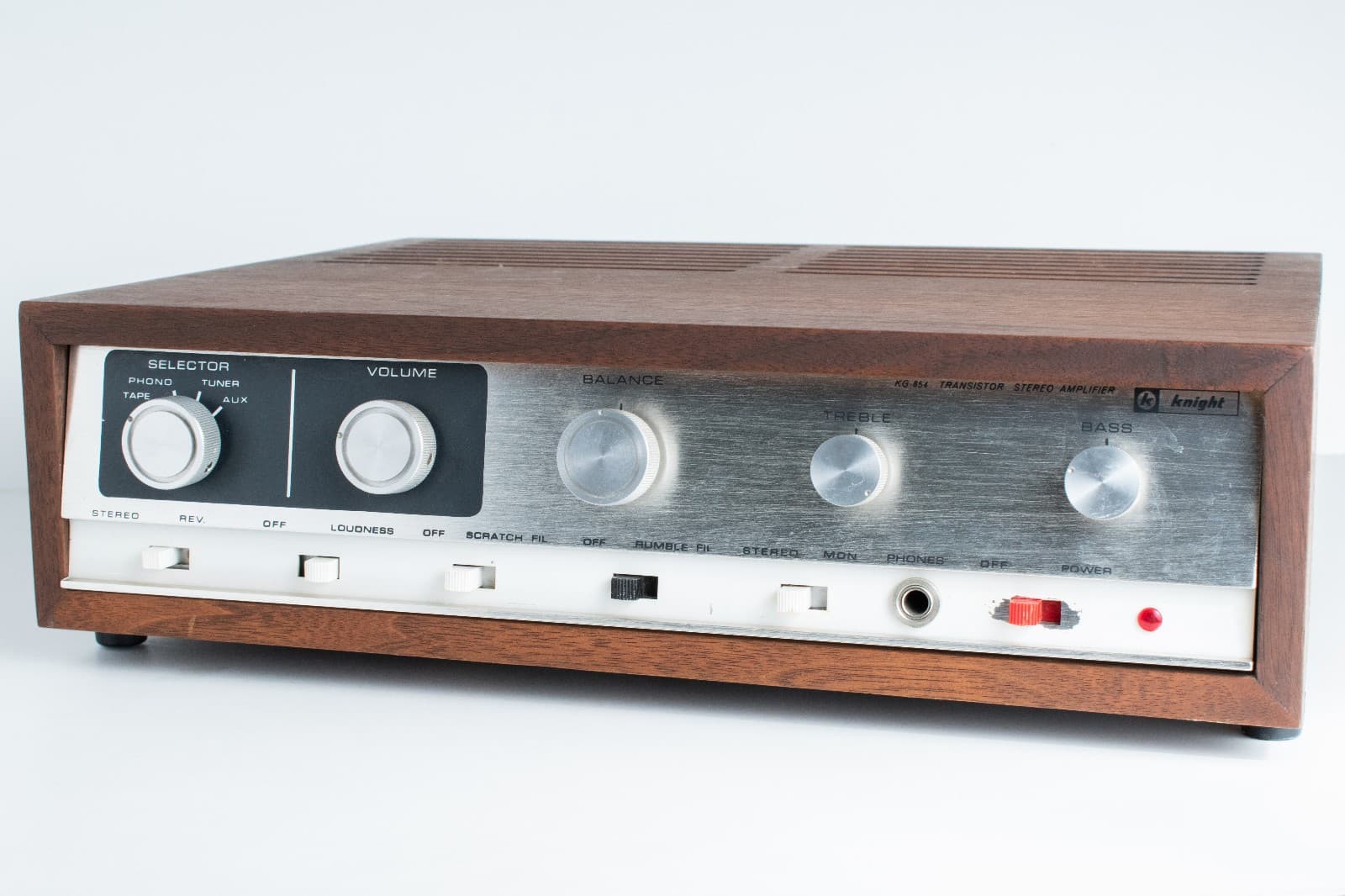 Knight Kit KG-854 54 Watt All-Transistor Stereo Amplifier. For parts.