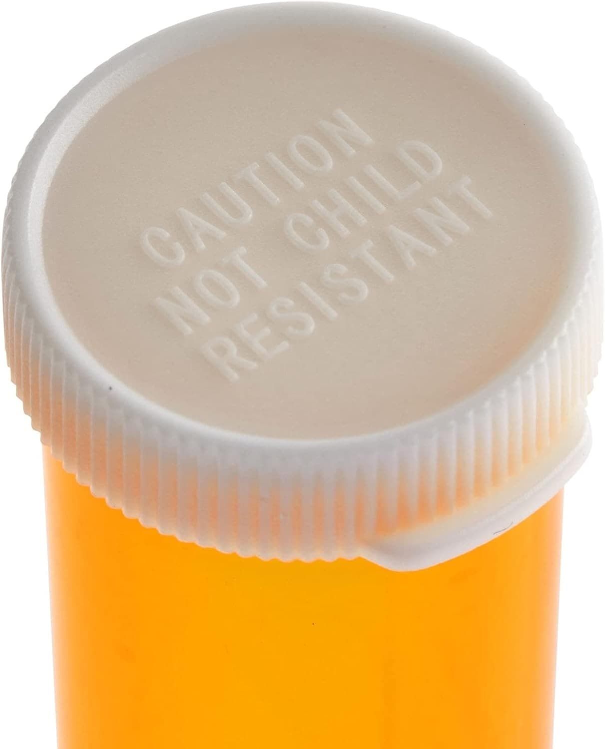 Juvale 6 Dram Empty Pill Bottles with Caps - Durable 6 Dram, Orange,white  6