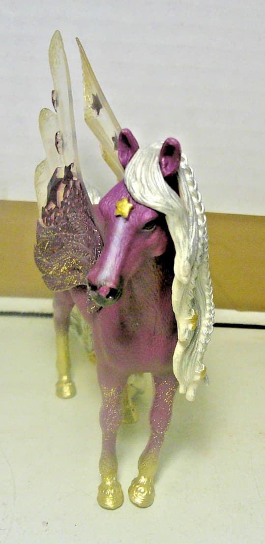 Schleich Bayala Pegasus ~ Toy Winged Horse ~ Purple & White ~ 5" Tall 3