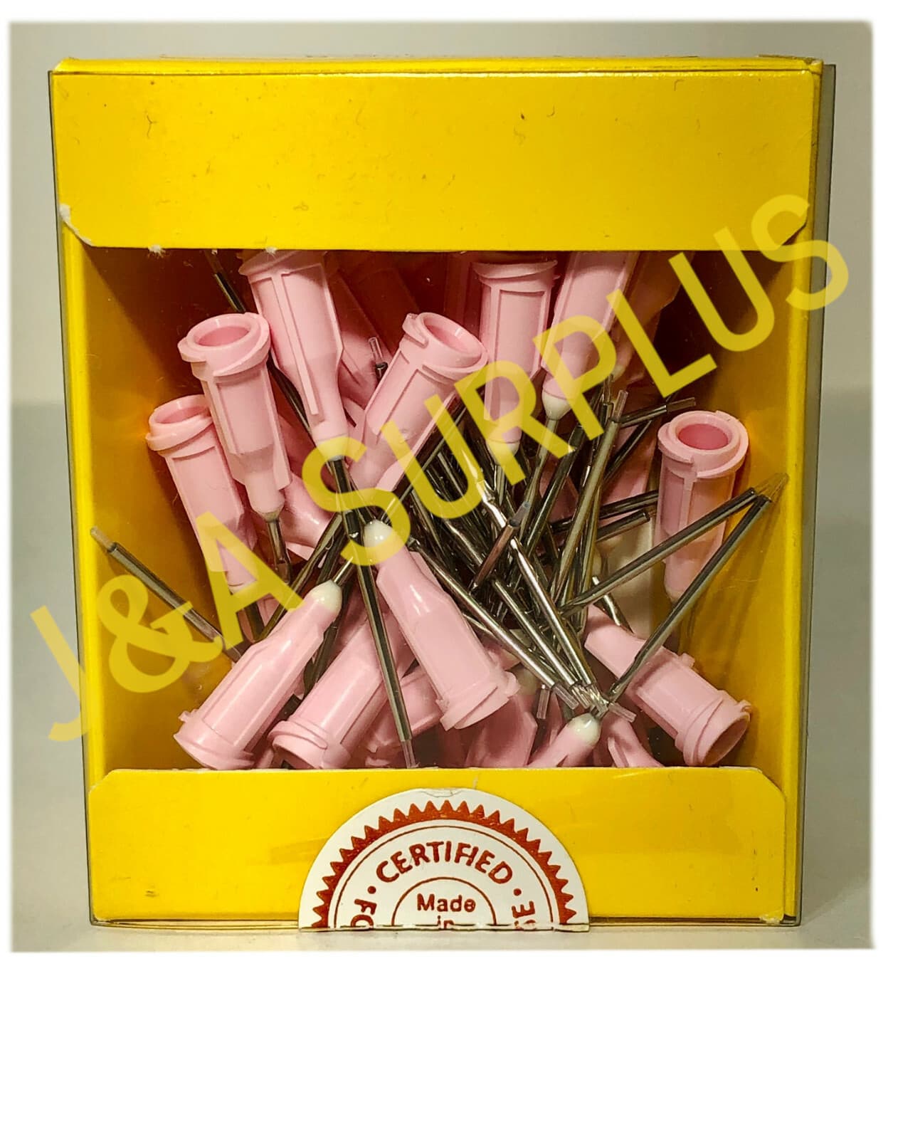 EFD 5125TLC-B PTFE-Lined Precision Dispense Tip 25 GA, 1.0" Pink - 50pcs 5