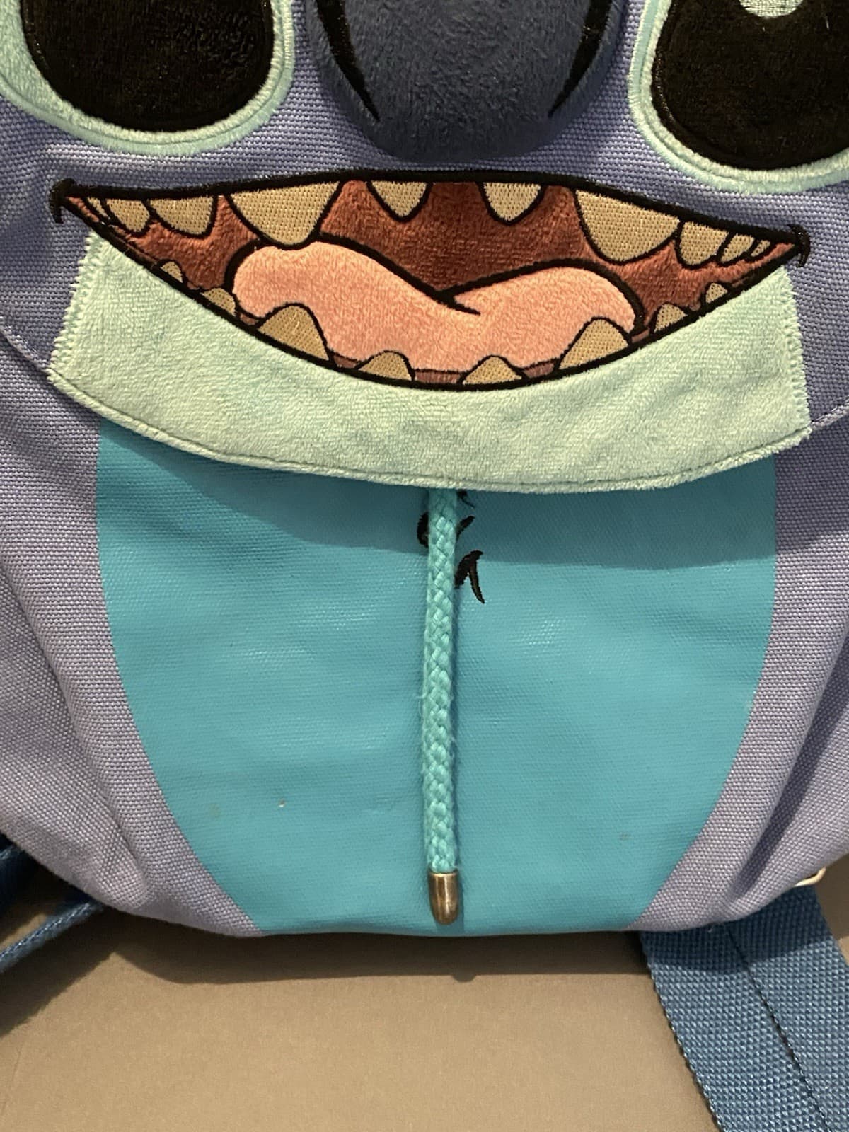 RARE DISNEY PARKS STITCH BACKPACK- Bucket Bag Talking Backpack No Sound  6
