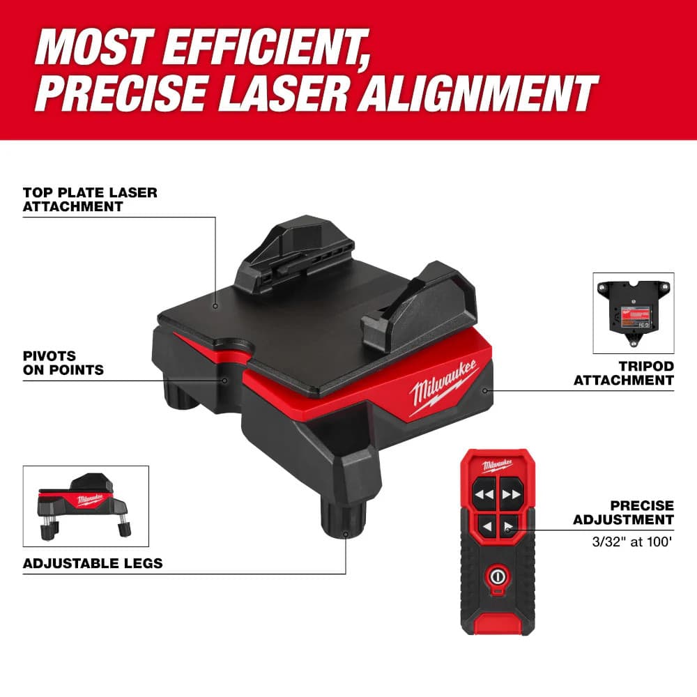 Milwaukee 48-35-1314 Wireless Laser Alignment Base w/ Remote 4