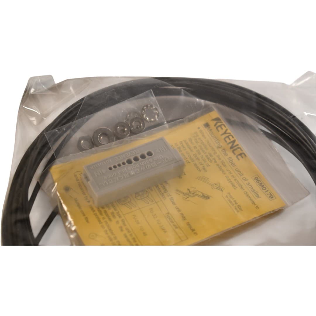 NEW Keyence FU-77 Fiber Optic Sensor Fiber Unit Thrubeam M4 ToughFlex 3