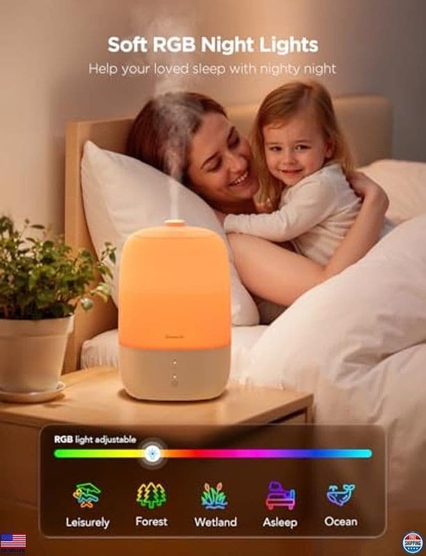 GoveeLife 3L Smart Cool Mist Humidifier & Essential Oil Diffuser, WiFi Control 5
