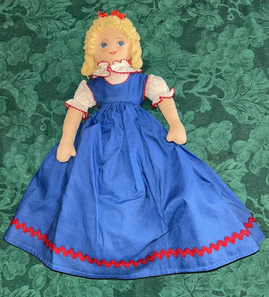 Vintage Topsy Turvy Doll 15” Tall 1950 Unique Black Americana Edith Flack Ackley 2