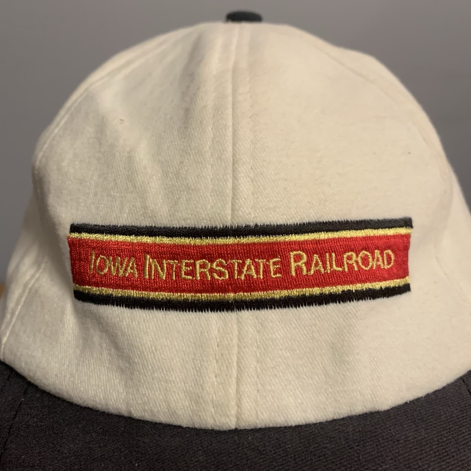Vintage Iowa Interstate Railroad Baseball Hat.  Made In USA 3