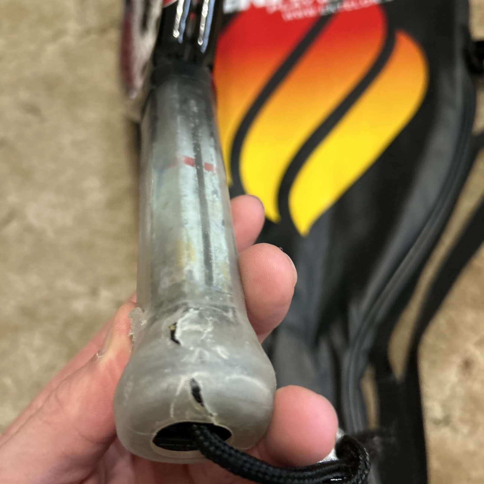 Ektelon O3 Red 2700 Racquetball Racquet Titanium Tungsten Carbon Black Red SS 4