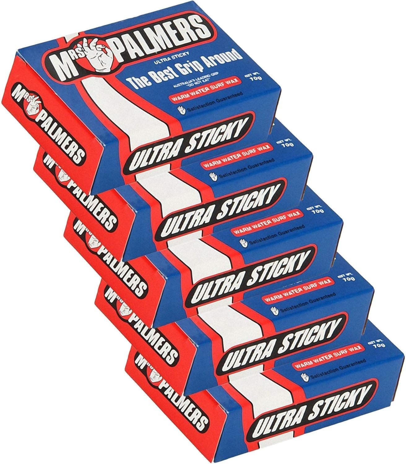 MRS PALMERS Surf Wax WARM 12 BARS in boxes SURFBOARD LONGBOARD WAX