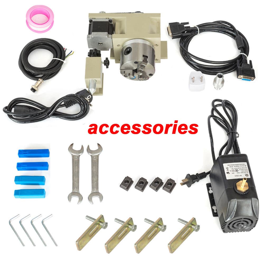 2.2kW USB Engraving Machine CNC 6090 Router 4 Axis Engraver Milling + Controller 6