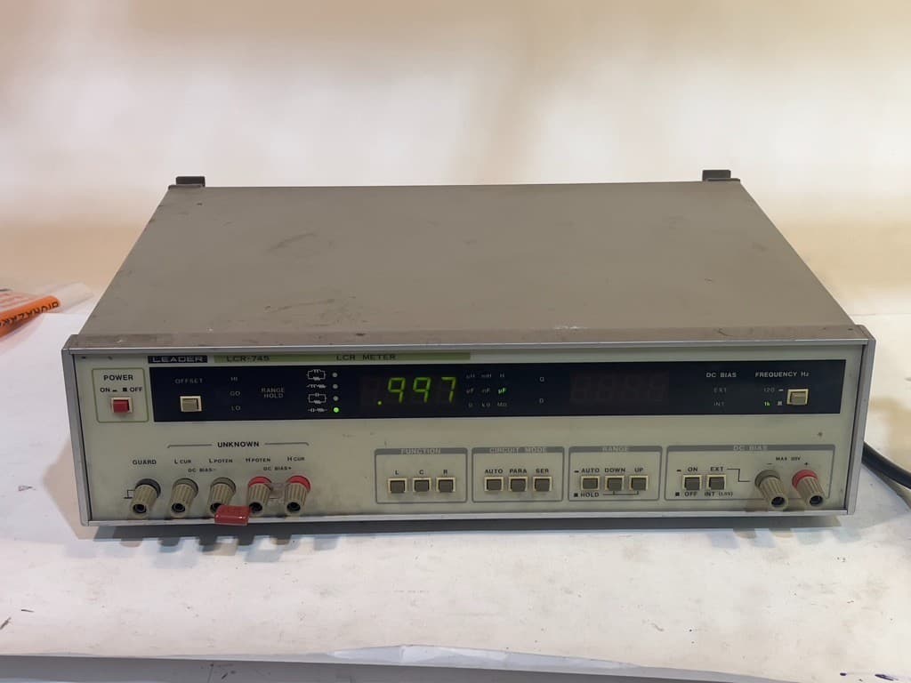 Leader LCR-745 LCR Meter - 4-Wire Multimeter, Impedance Analyzer 4