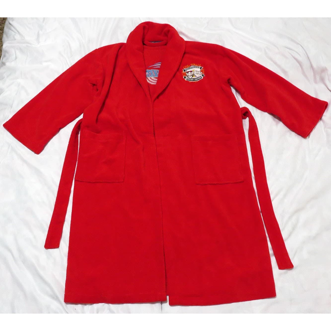 Sonic the Hedgehog 3 Movie Cast & Crew Red Embroidered Robe Size Small/Medium 6