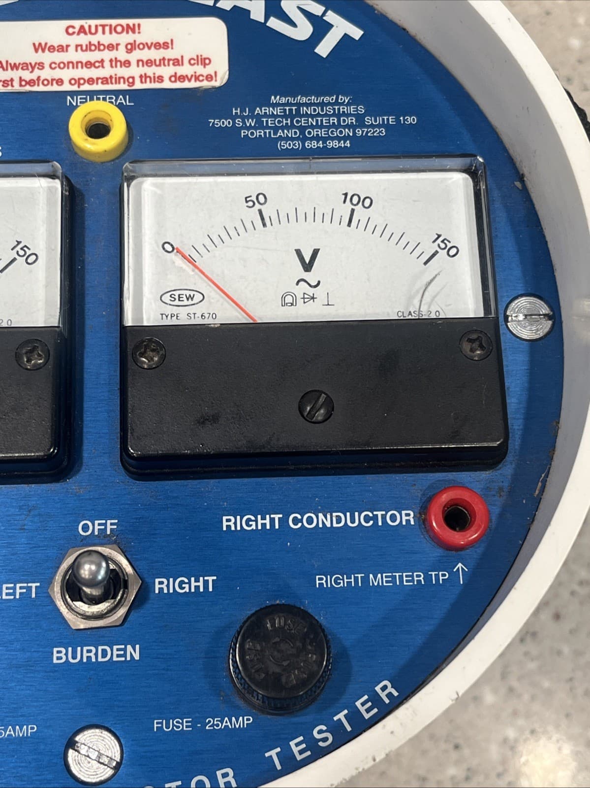 HJ Arnett  Super Beast HJA-469-S Service Conductor Service Conductor Tester 5