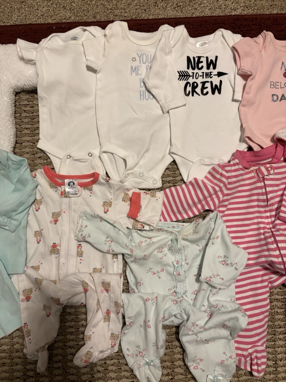 Girls 0-3/3 Month Clothing Lot Of 12 3